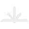 Ekena Millwork Kennewick Architectural Grade PVC Gable Bracket, 72"W x 39"H x 2"D x 6"F, 13/12 Pitch GBP072X39X0206KEN00 - alternate 4